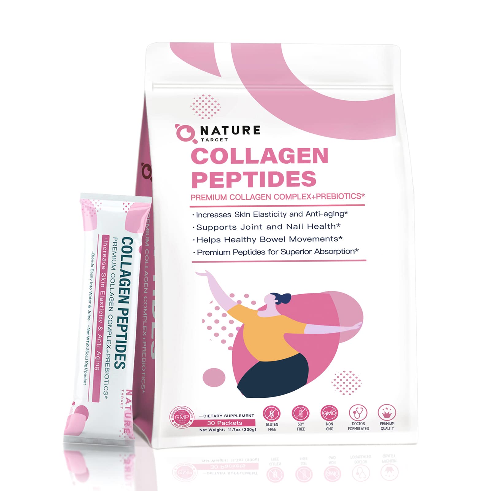 Péptidos De Colágeno En Polvo Nature Target Multi Type I, Ii, I - Venta Internacional.