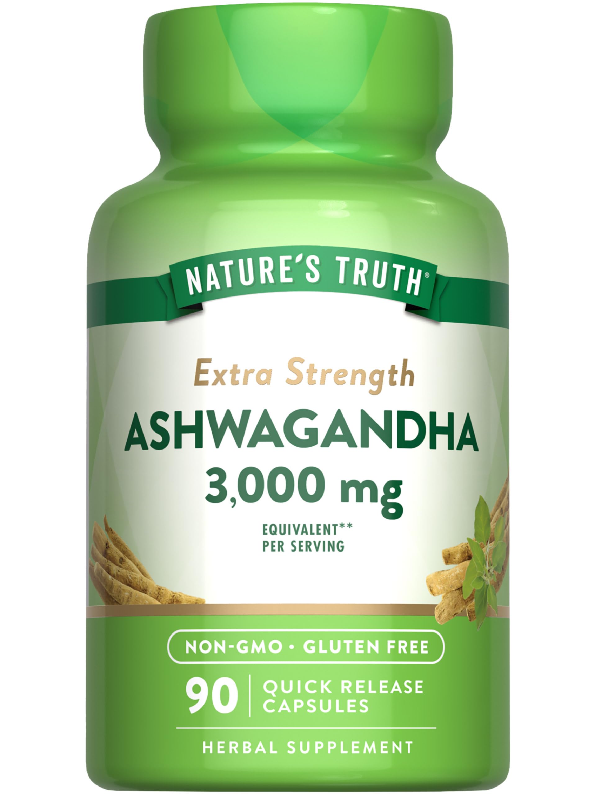 Foto 2 pulgar | Suplemento Nature's Truth, Cápsulas De Ashwagandha, 3000 Mg, 90 Unidades - Venta Internacional.