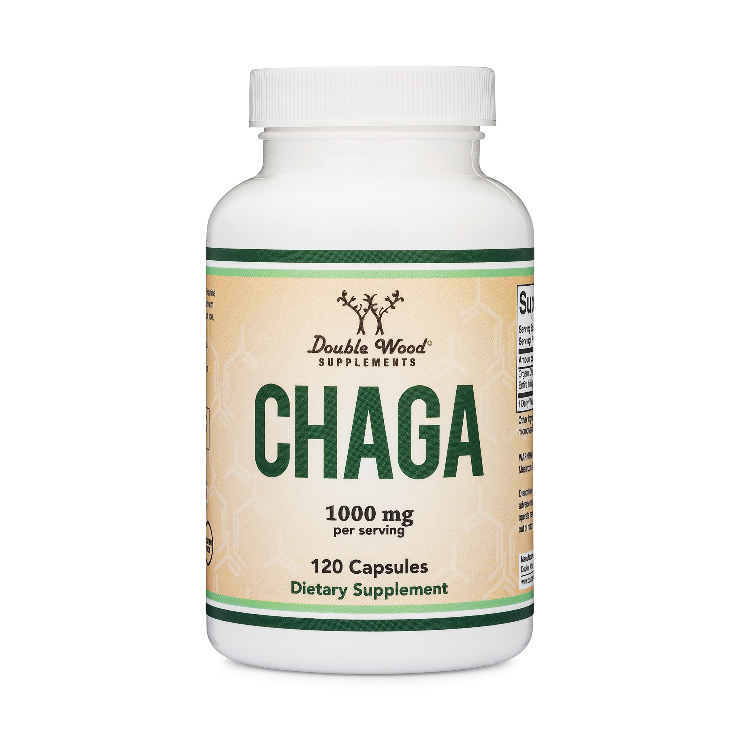 Foto 5 pulgar | Cápsulas De Hongos Chaga Double Wood, 120 Unidades (1 G) - Venta Internacional.