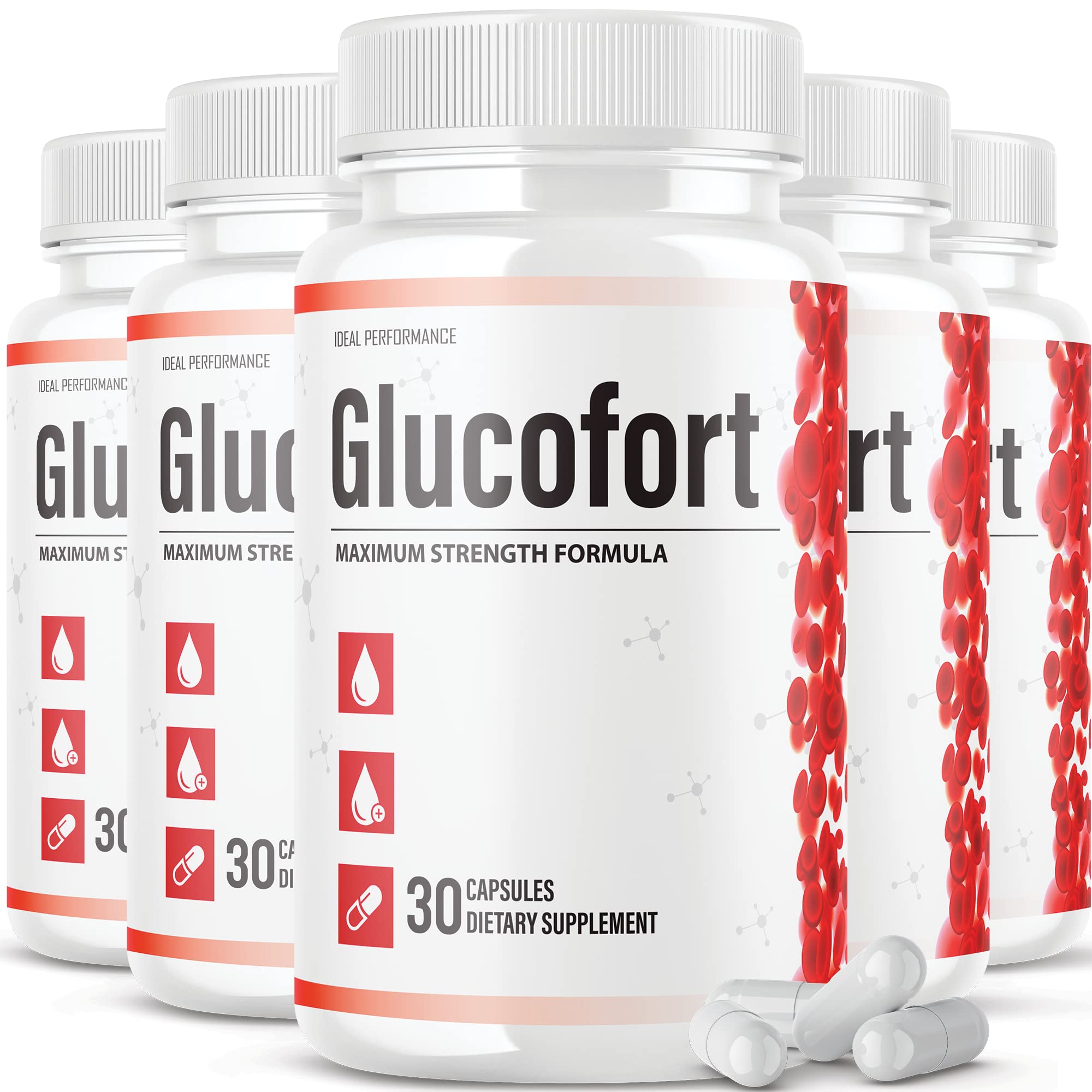 Foto 2 pulgar | Suplemento Ideal Performance Glucofort Formula (paquete De 5) - Venta Internacional.