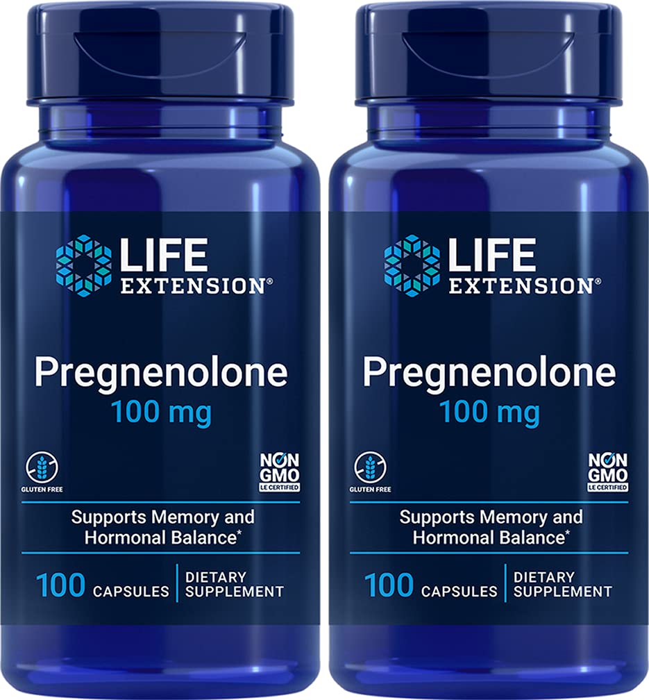 Foto 2 pulgar | Suplemento Life Extension Pregnenolona 100 Mg 100 Cápsulas X2 - Venta Internacional.