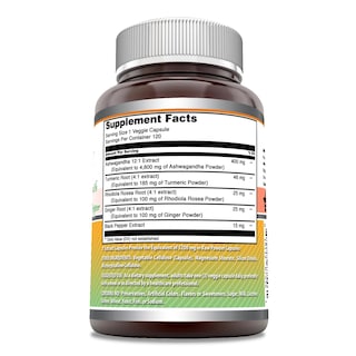 Foto 2 | Suplemento Amazing Formulas Ashwagandha 5200 Mg 120 Cápsulas - Venta Internacional.