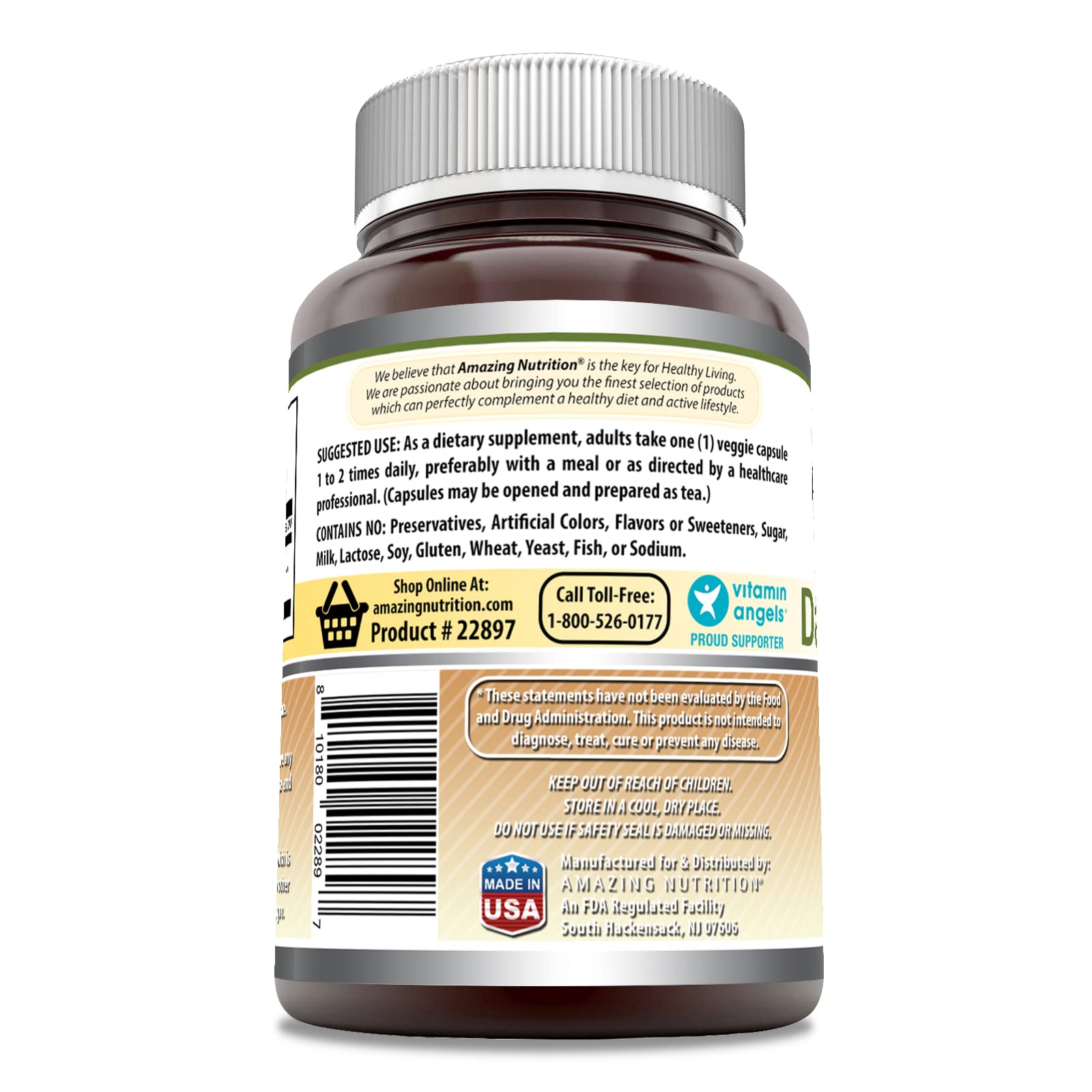 Foto 3 pulgar | Suplemento Amazing Formulas: Raíz De Diente De León, 520 Mg, 120 Cápsulas - Venta Internacional.