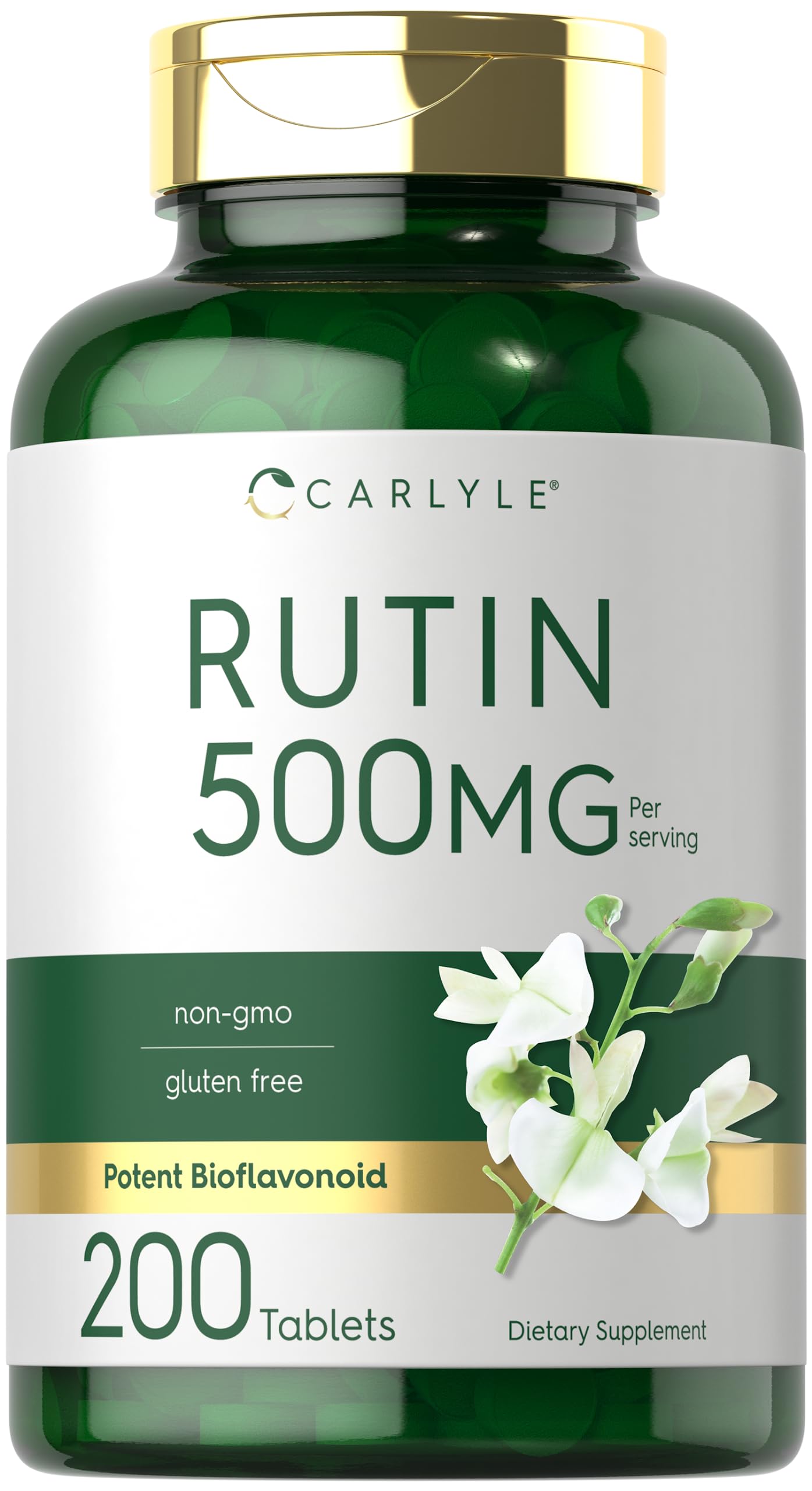Foto 2 pulgar | Suplemento Carlyle Rutin 500 Mg 200 Tabletas Vegetariano - Venta Internacional.