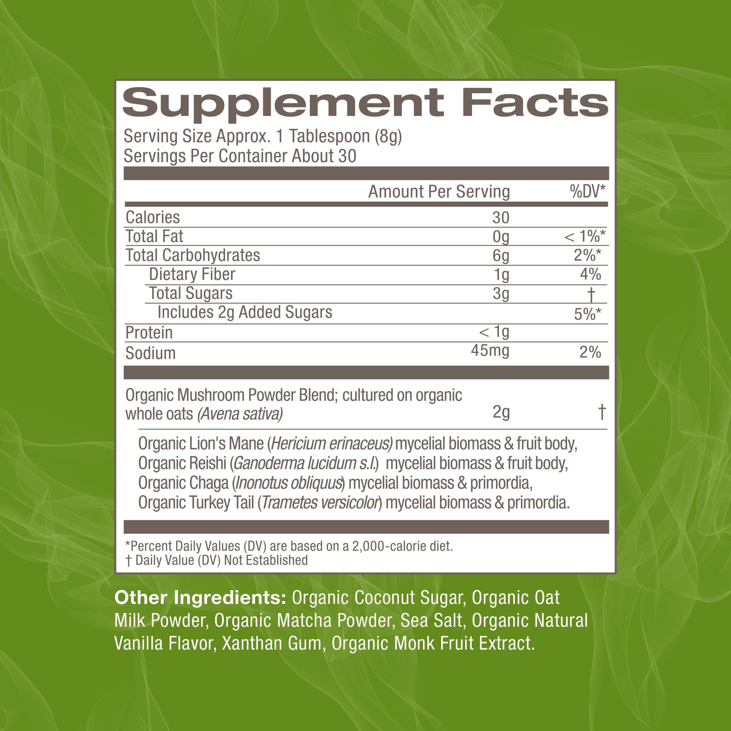 Foto 4 pulgar | Suplemento Om Mushroom Superfood Matcha Latte, 250 Ml, 30 Porciones - Venta Internacional.