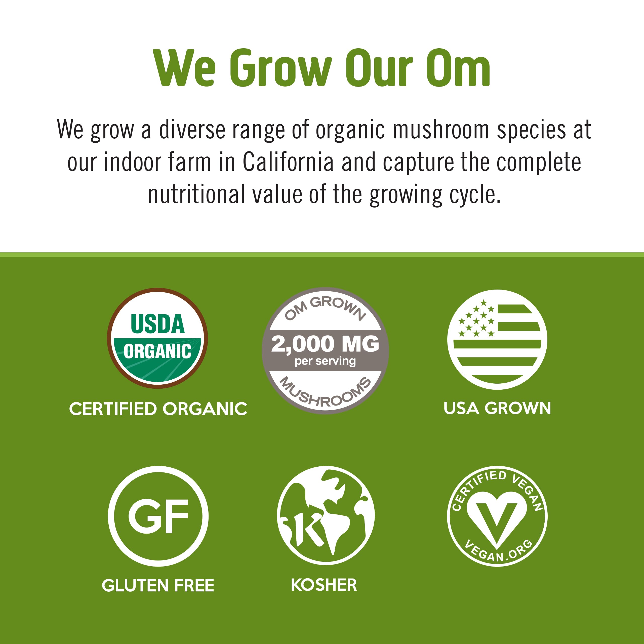 Foto 5 pulgar | Suplemento Om Mushroom Superfood Matcha Latte, 250 Ml, 30 Porciones - Venta Internacional.