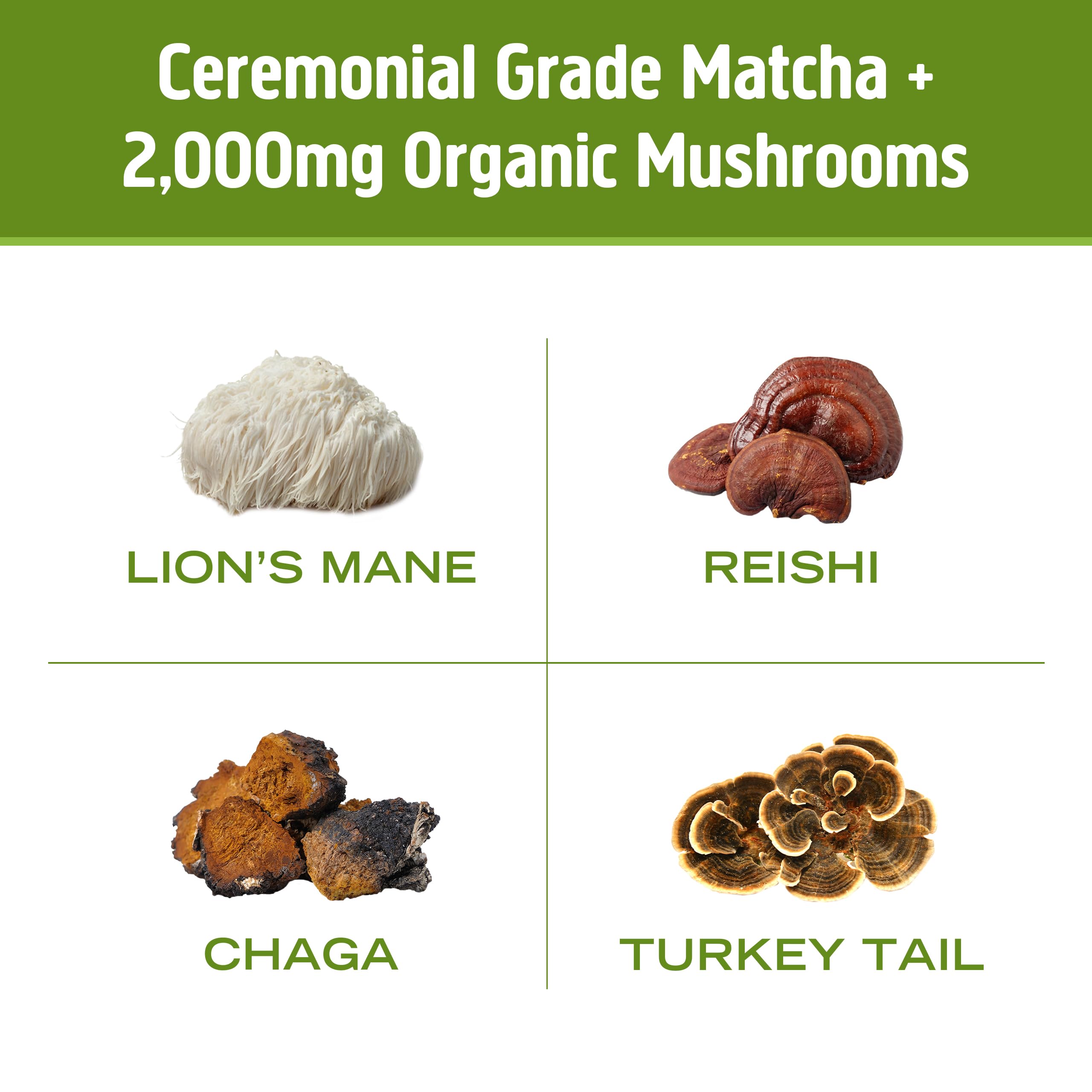 Foto 8 pulgar | Suplemento Om Mushroom Superfood Matcha Latte, 250 Ml, 30 Porciones - Venta Internacional.