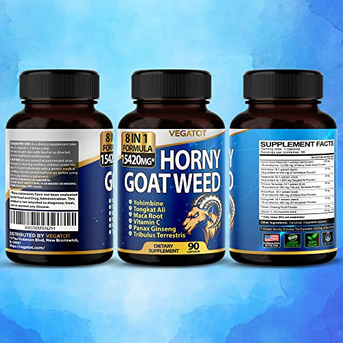 Foto 8 pulgar | Suplemento Vegatot Horny Goat Weed 15420 Mg 90 Cápsulas - Venta Internacional.