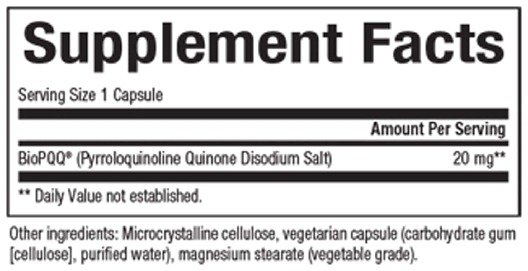 Foto 3 pulgar | Suplemento Natural Factors Biopqq 20 Mg 30 Cápsulas - Venta Internacional.