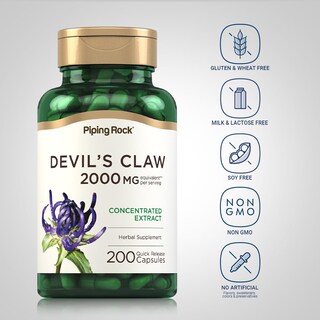 Foto 3 | Suplemento Piping Rock Devils Claw 2000 Mg 200 Cápsulas - Venta Internacional.