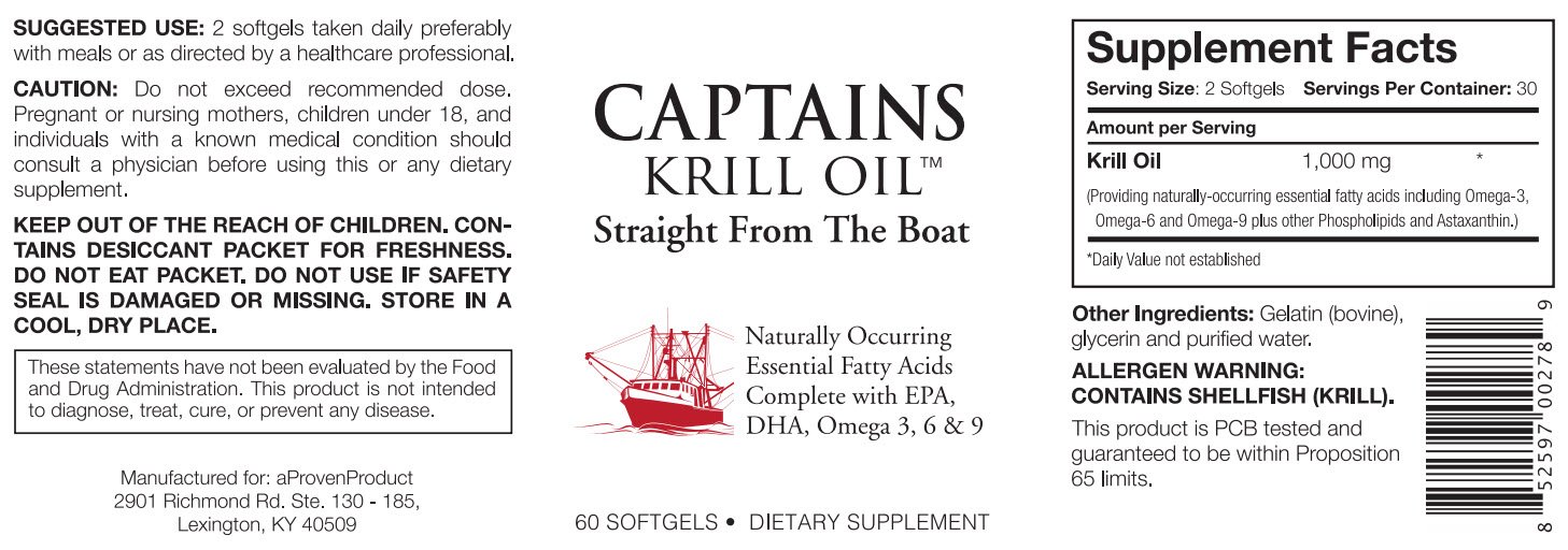 Foto 3 pulgar | Aceite De Krill Captains Aceite De Krill 100% Puro De La Antártida - Venta Internacional.
