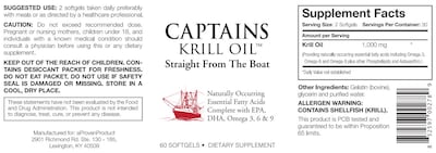 Foto 2 | Aceite De Krill Captains Aceite De Krill 100% Puro De La Antártida - Venta Internacional.