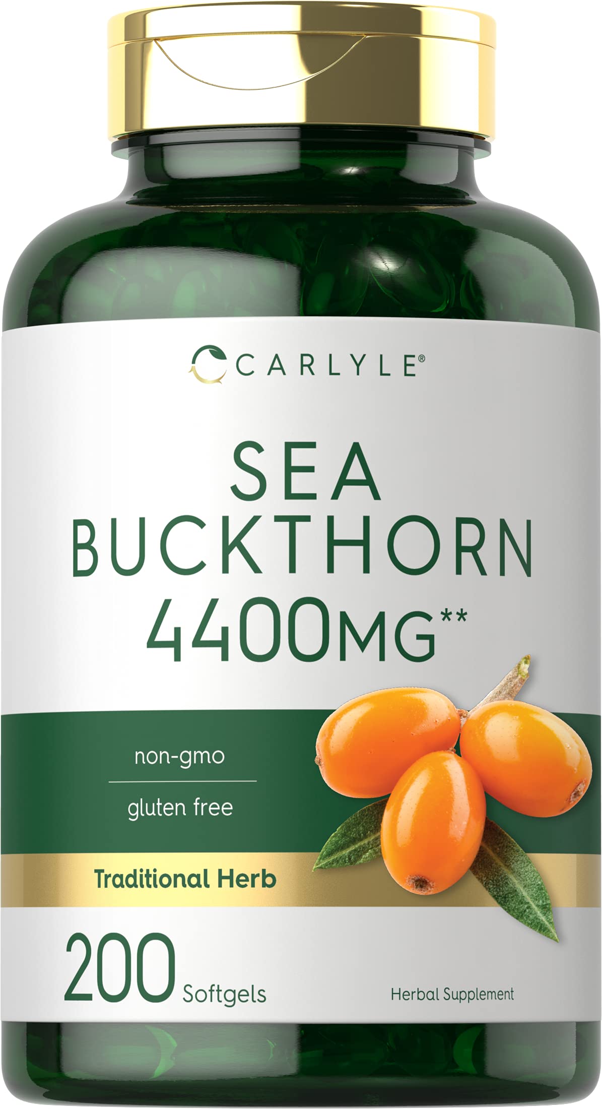 Foto 2 pulgar | Suplemento De Aceite De Espino Amarillo Carlyle 4400 Mg 200 Cápsulas Blandas - Venta Internacional.