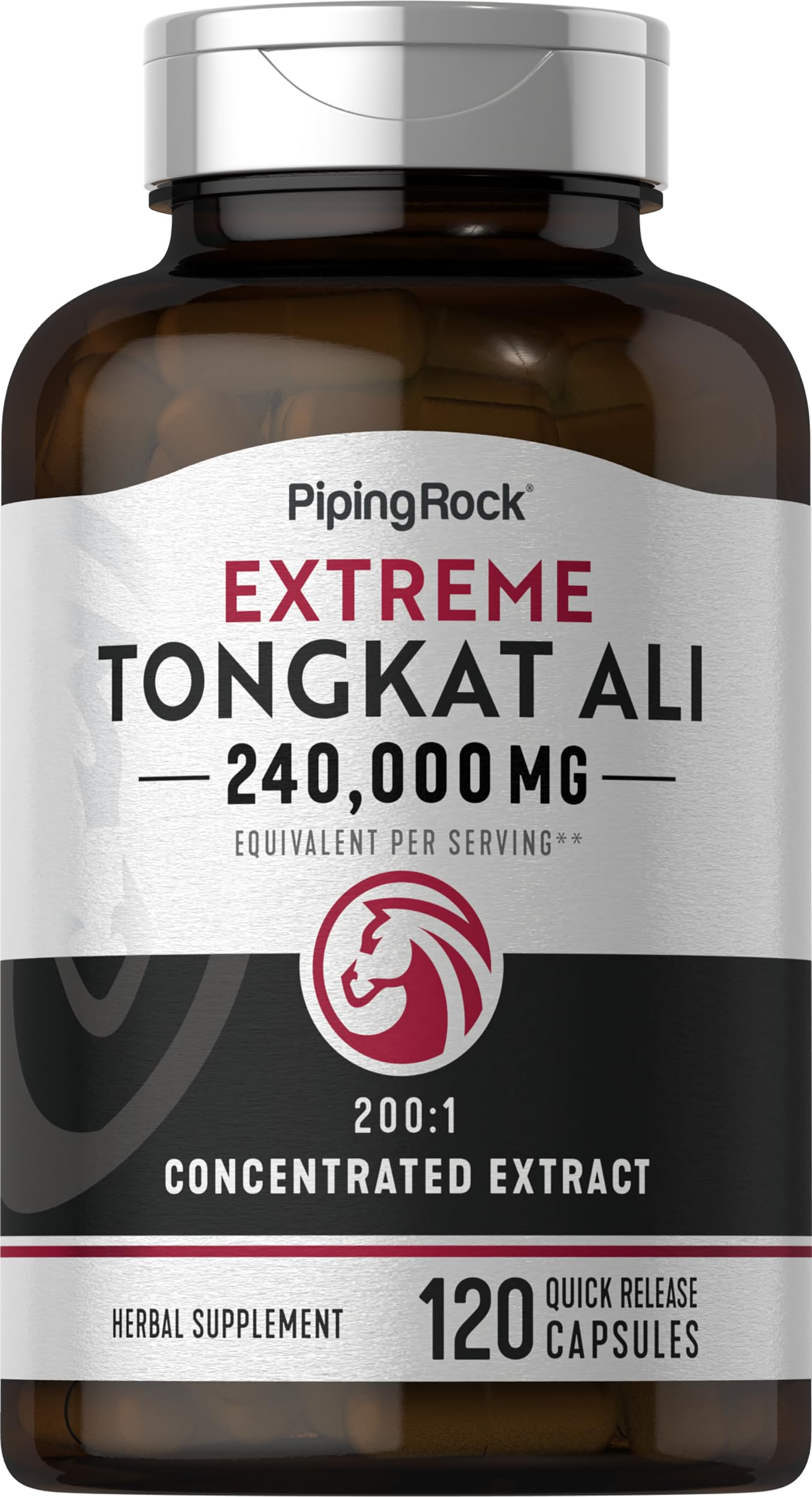 Foto 2 pulgar | Suplemento Piping Rock Tongkat Ali Para Hombres 1200 Mg 120 Cápsulas - Venta Internacional.