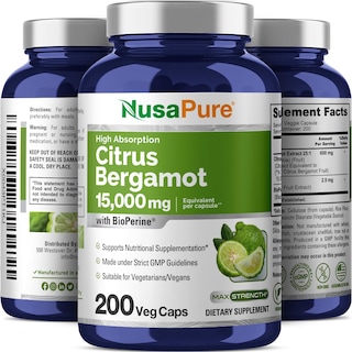 Foto 4 | Suplemento Nusapure Citrus Bergamot 15,000 Mg 200 Cápsulas - Venta Internacional.