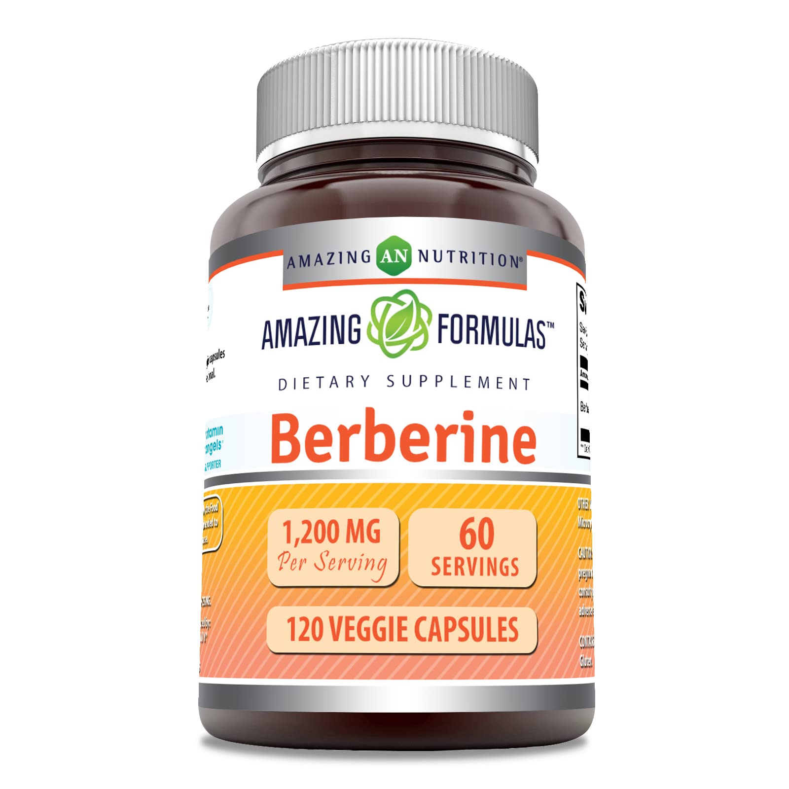 Foto 2 pulgar | Suplemento Amazing Formulas Berberine 1200 Mg 120 Cápsulas - Venta Internacional.