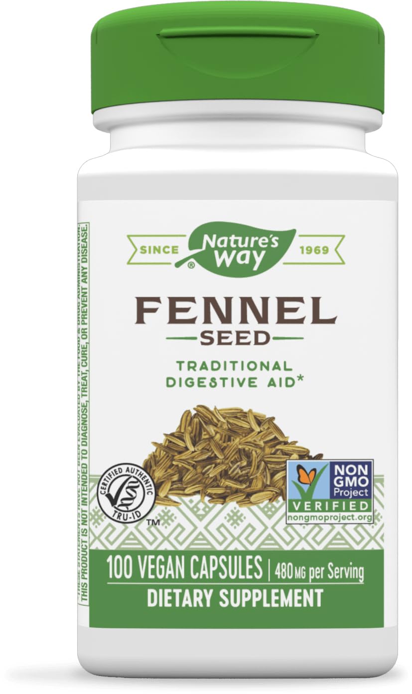 Foto 1 | Suplemento Nature's Way Para Ayudar A La Digestión Con Semillas De Hinojo, 100 Cápsulas - Venta Internacional.