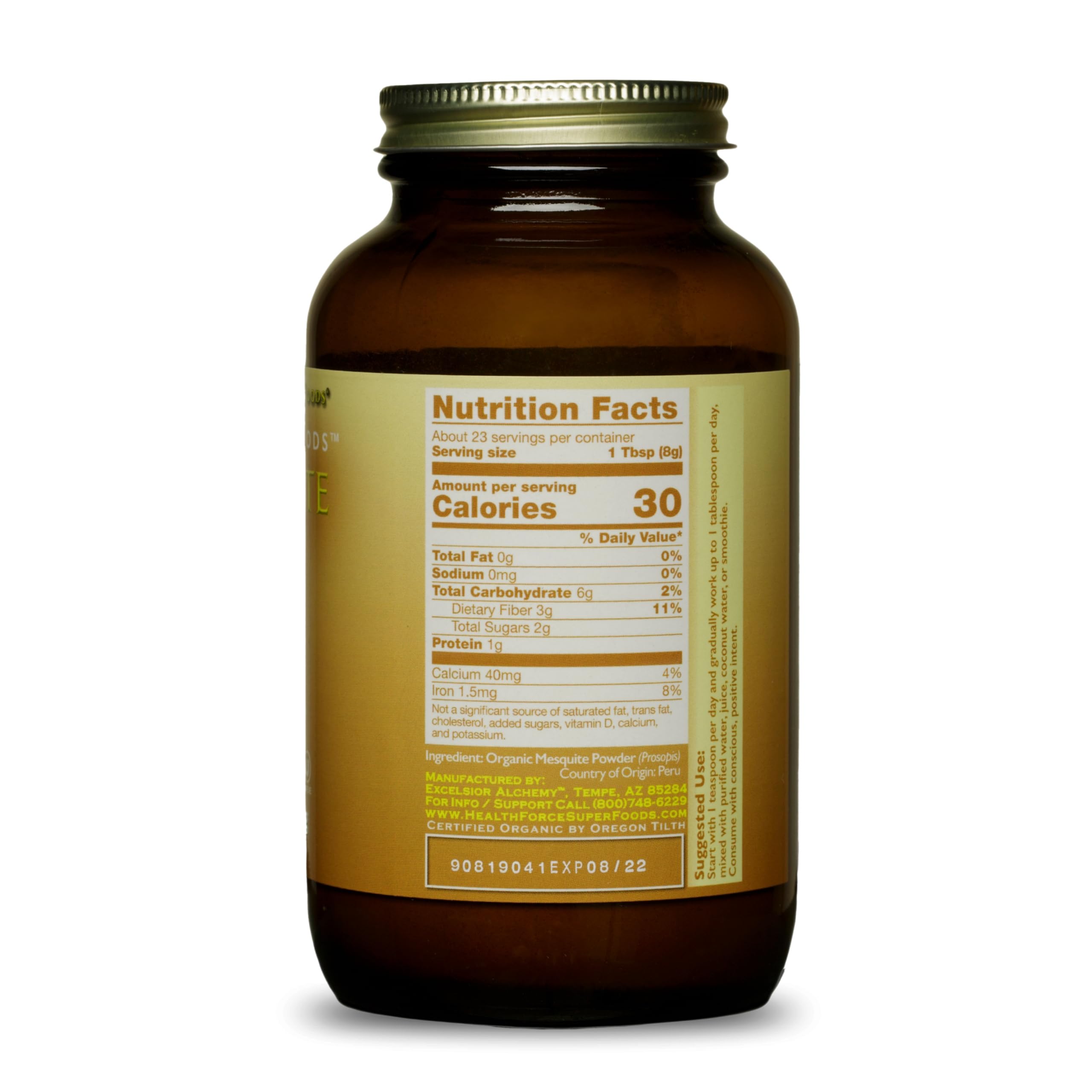 Foto 3 pulgar | Suplemento Healthforce Superfoods Integrity Foods Mezquite En Polvo, 180 G - Venta Internacional.