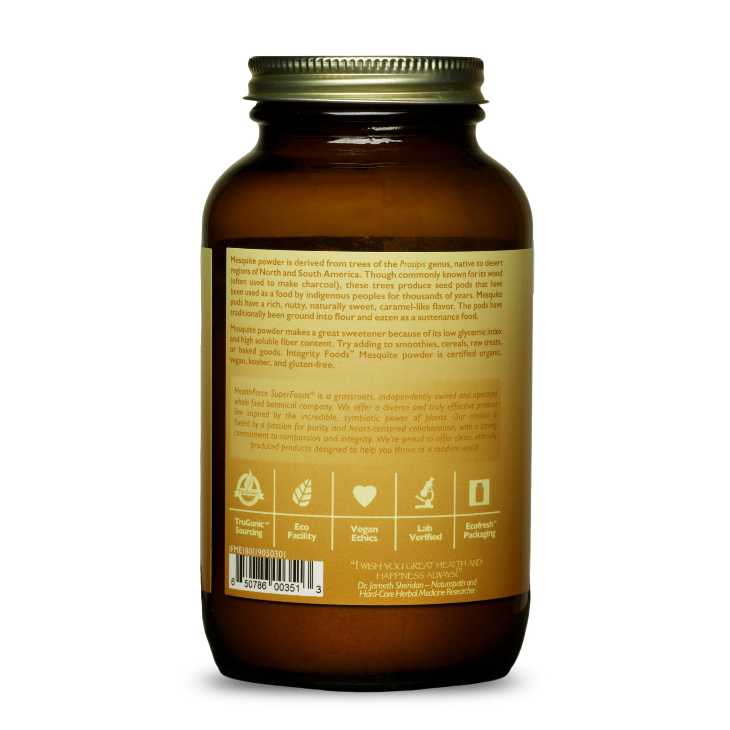 Foto 4 pulgar | Suplemento Healthforce Superfoods Integrity Foods Mezquite En Polvo, 180 G - Venta Internacional.
