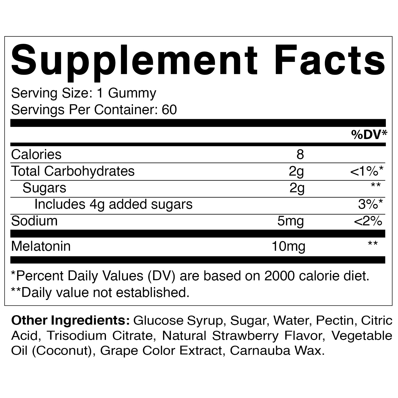 Foto 6 pulgar | Suplemento Vitamático: Gomitas De Melatonina, 10 Mg, Paquete De 2, 120 Veganas - Venta Internacional.