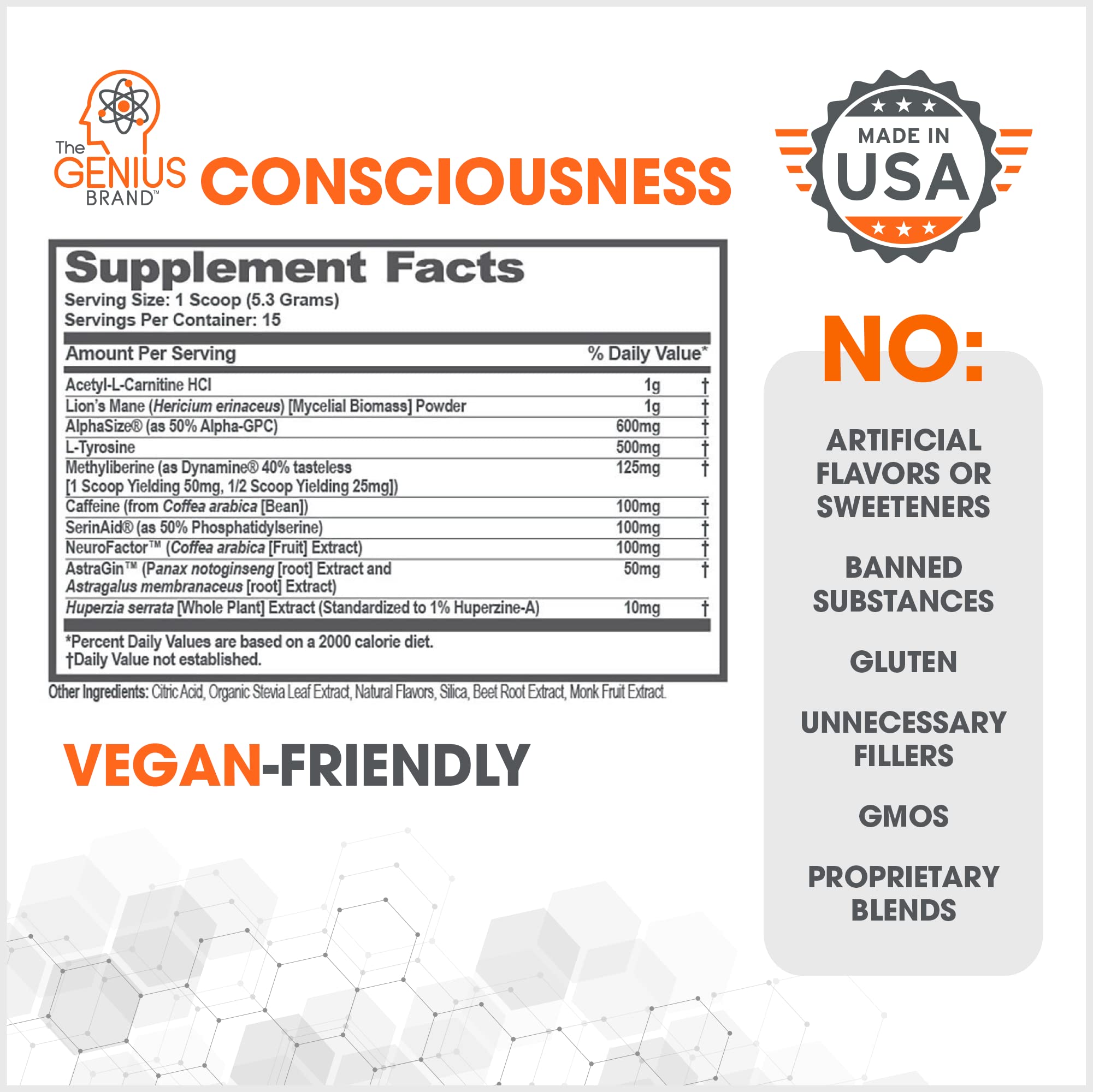 Foto 4 | Suplemento Genius Consciousness Brain Sabor Sandía - Venta Internacional.