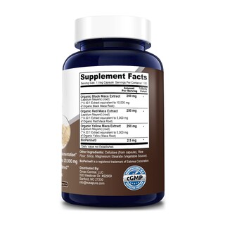 Foto 2 | Suplemento Nusapure De Raíz De Maca Negra, Roja Y Amarilla, 20,000 Mg - Venta Internacional.