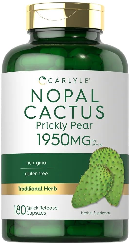 Foto 2 pulgar | Suplemento Carlyle Prickly Pear 1950 Mg 180 Cápsulas - Venta Internacional.