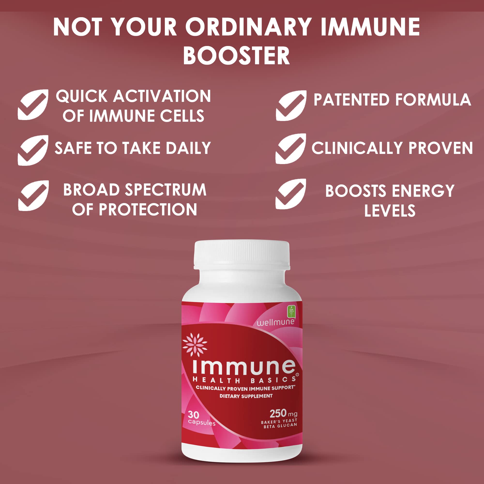 Foto 3 pulgar | Suplemento Immune Health Basics Wellmune Beta Glucan 250 Mg - Venta Internacional.