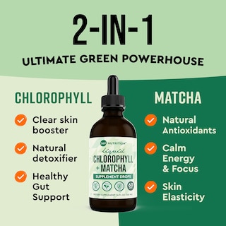 Foto 2 | Clorofila Líquida Y Gotas De Matcha Supplement 360 Nutrition - Venta Internacional.