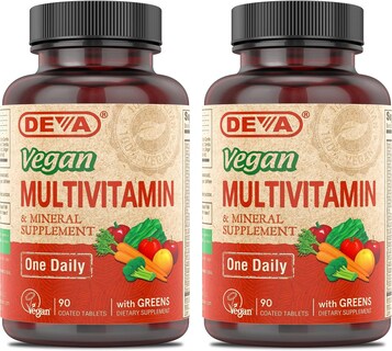 Foto 1 | Suplemento Multivitamínico Y Mineral Vegano Deva 90 Comprimidos X2 - Venta Internacional.