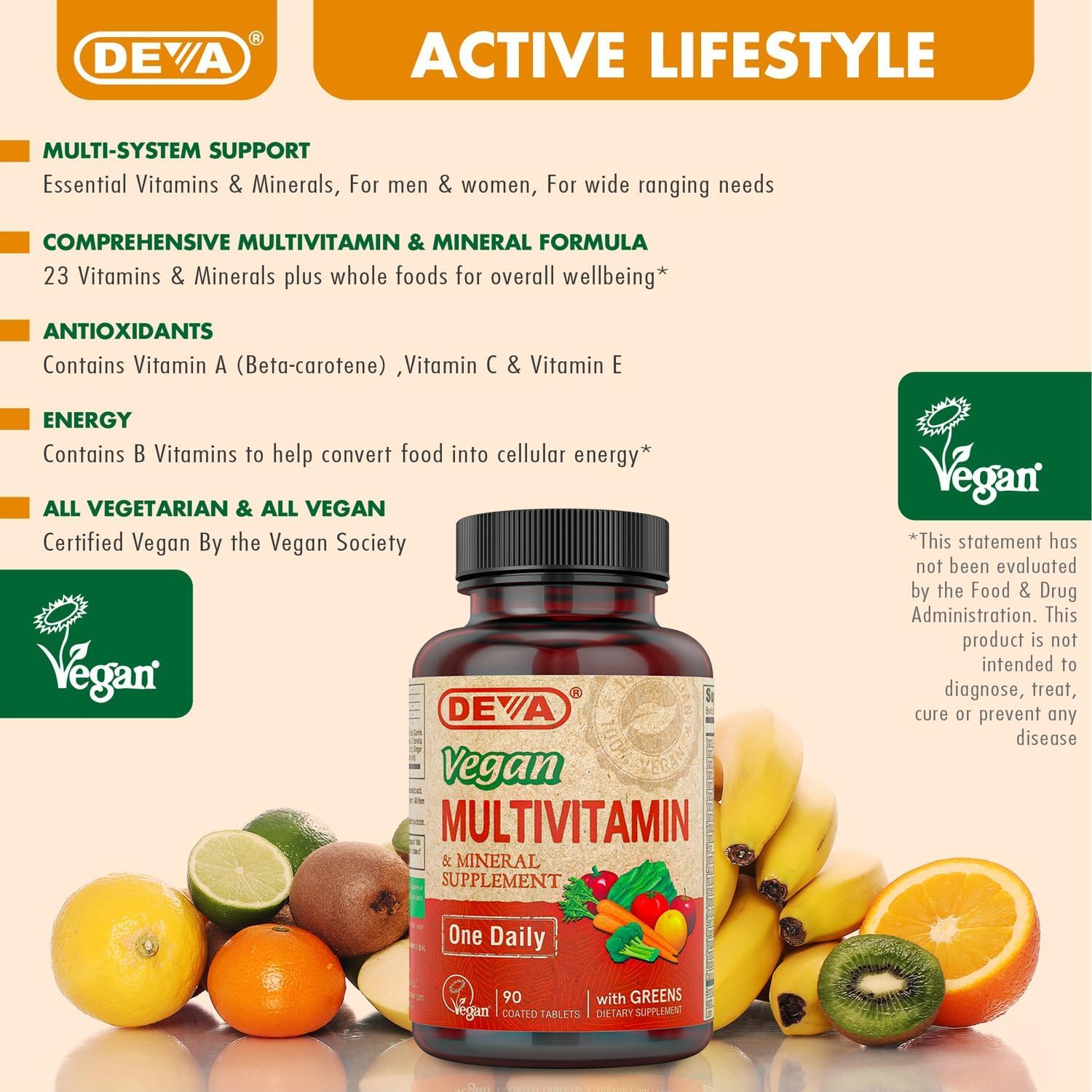 Foto 8 pulgar | Suplemento Multivitamínico Y Mineral Vegano Deva 90 Comprimidos X2 - Venta Internacional.