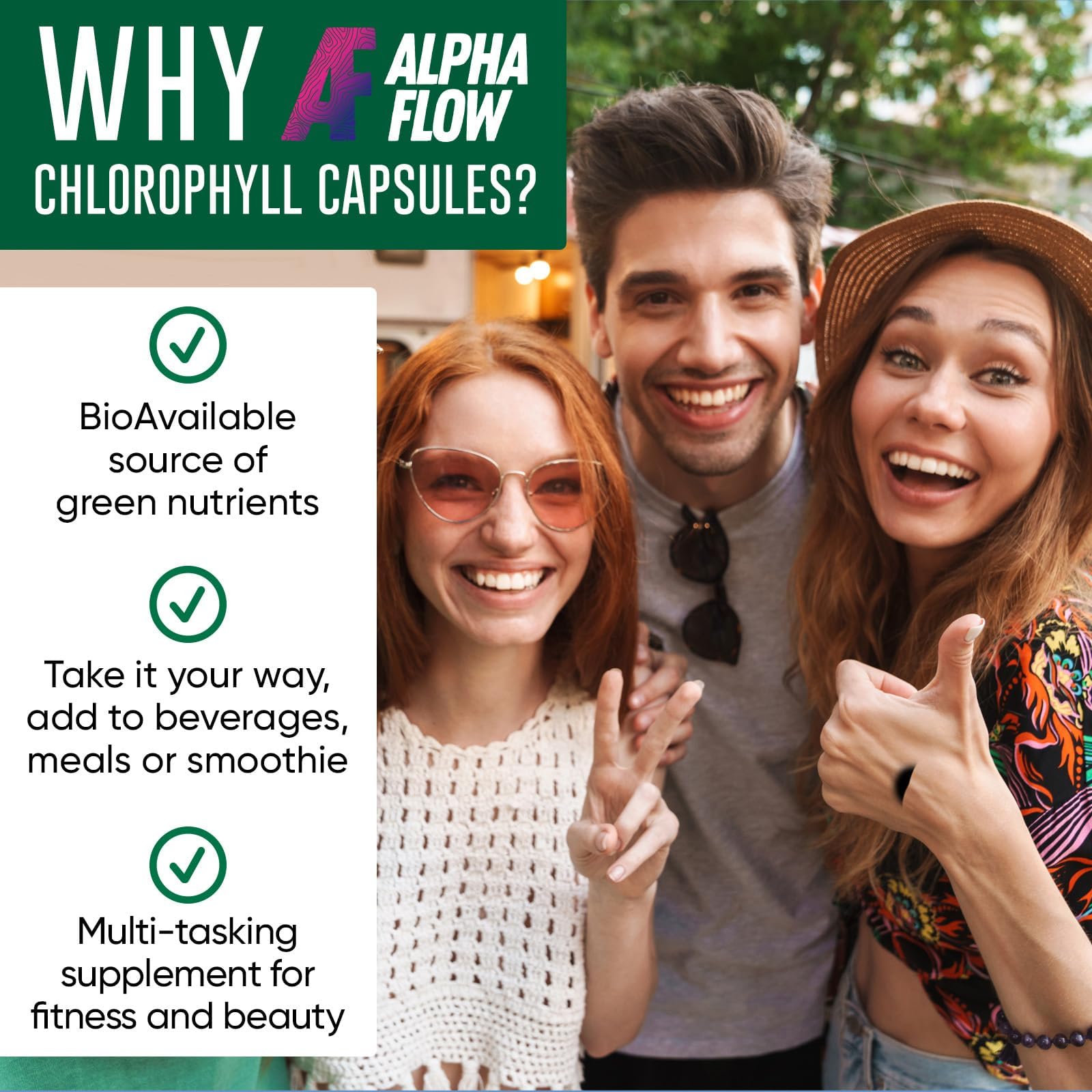 Foto 7 | Suplemento Alpha Flow, Cápsulas De Clorofila, 600 Mg - Venta Internacional.