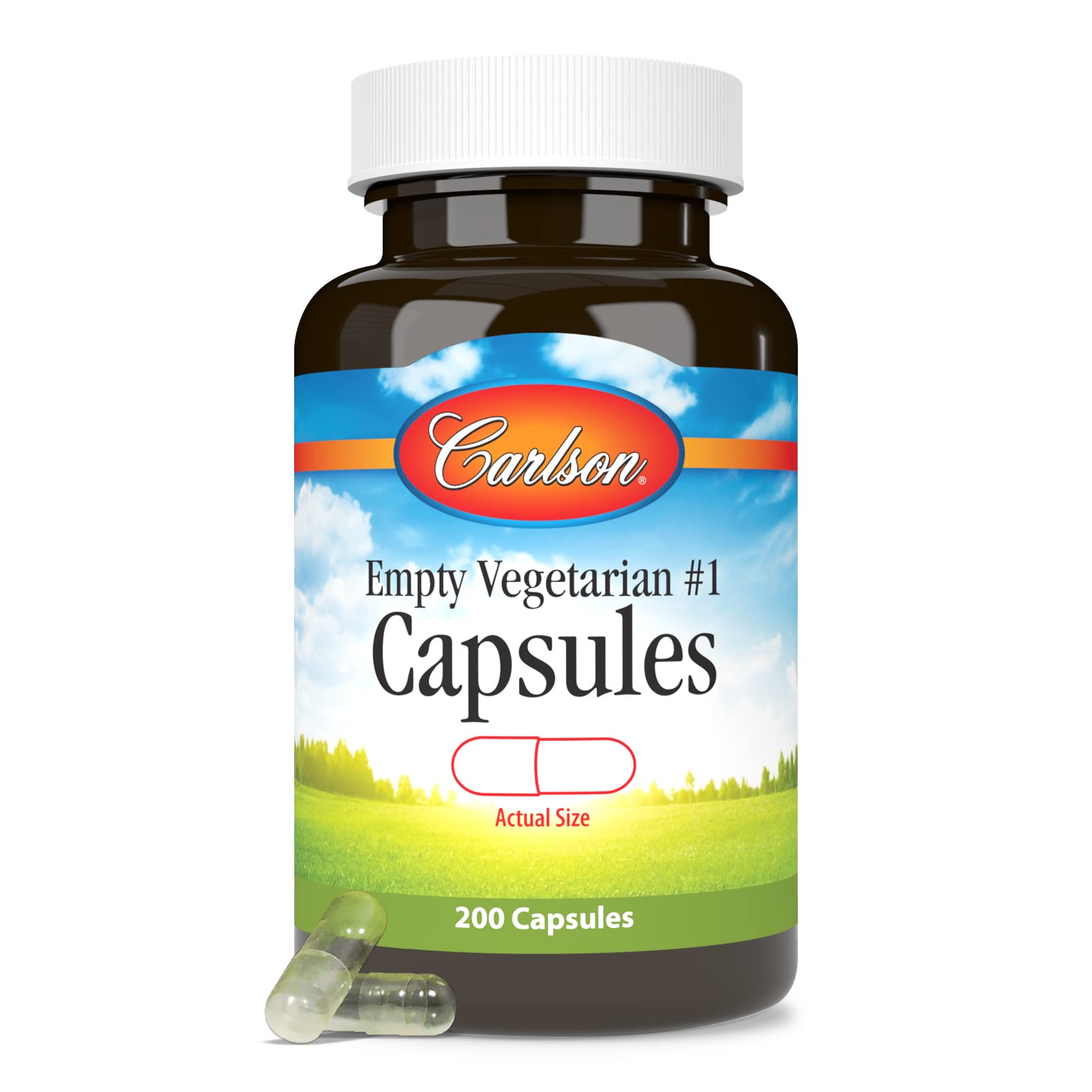Foto 6 pulgar | Cápsulas Vegetarianas Vacías Carlson #1, Tamaño Mediano Y Pequeño, 200 - Venta Internacional.