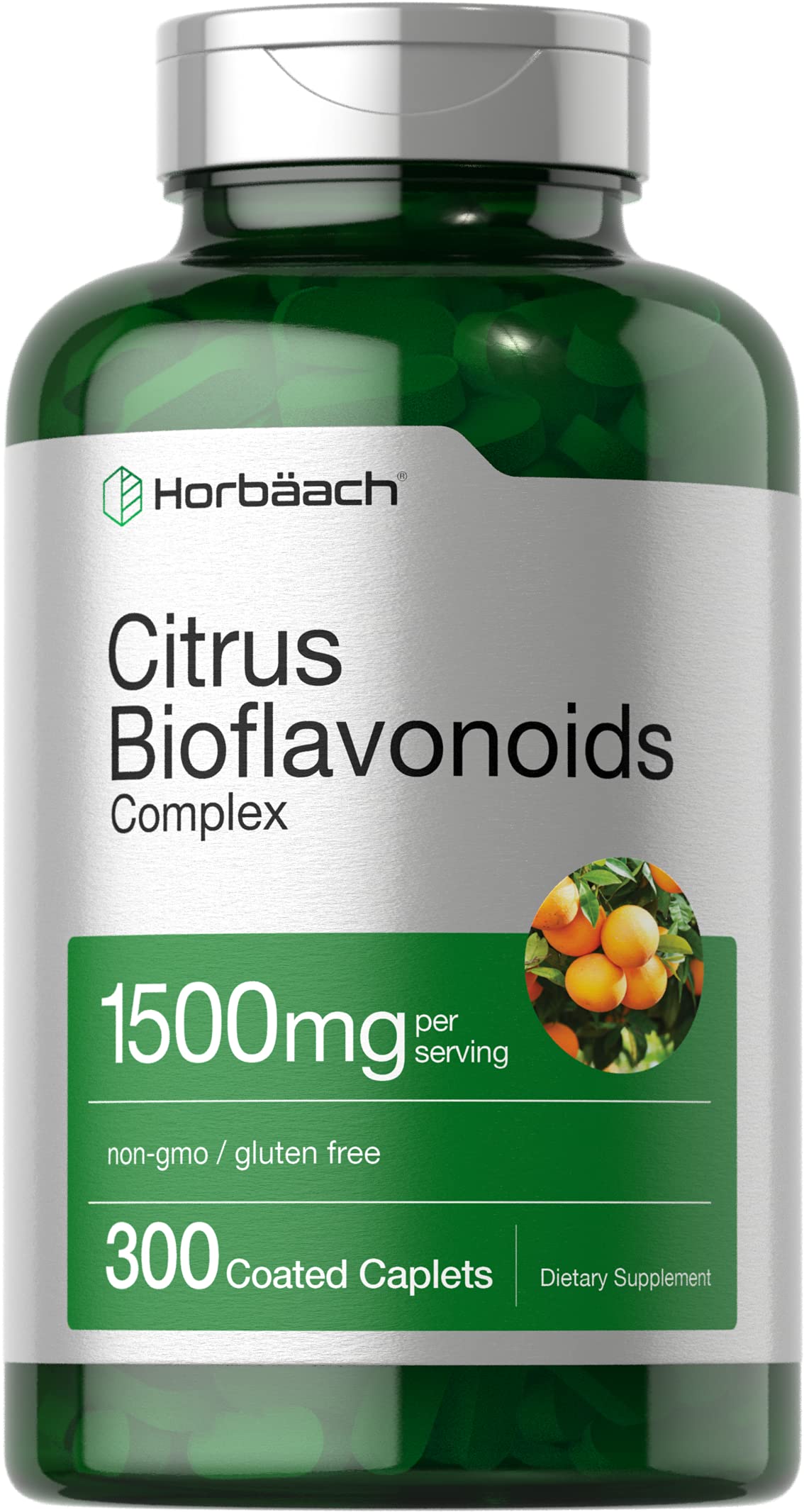Suplemento De Bioflavonoides Cítricos Horbäach 1500 Mg 300 Cápsulas - Venta Internacional.