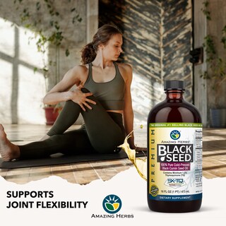 Foto 7 | Aceite De Semillas Negras Amazing Herbs Premium Prensado En Frío 473 Ml - Venta Internacional.