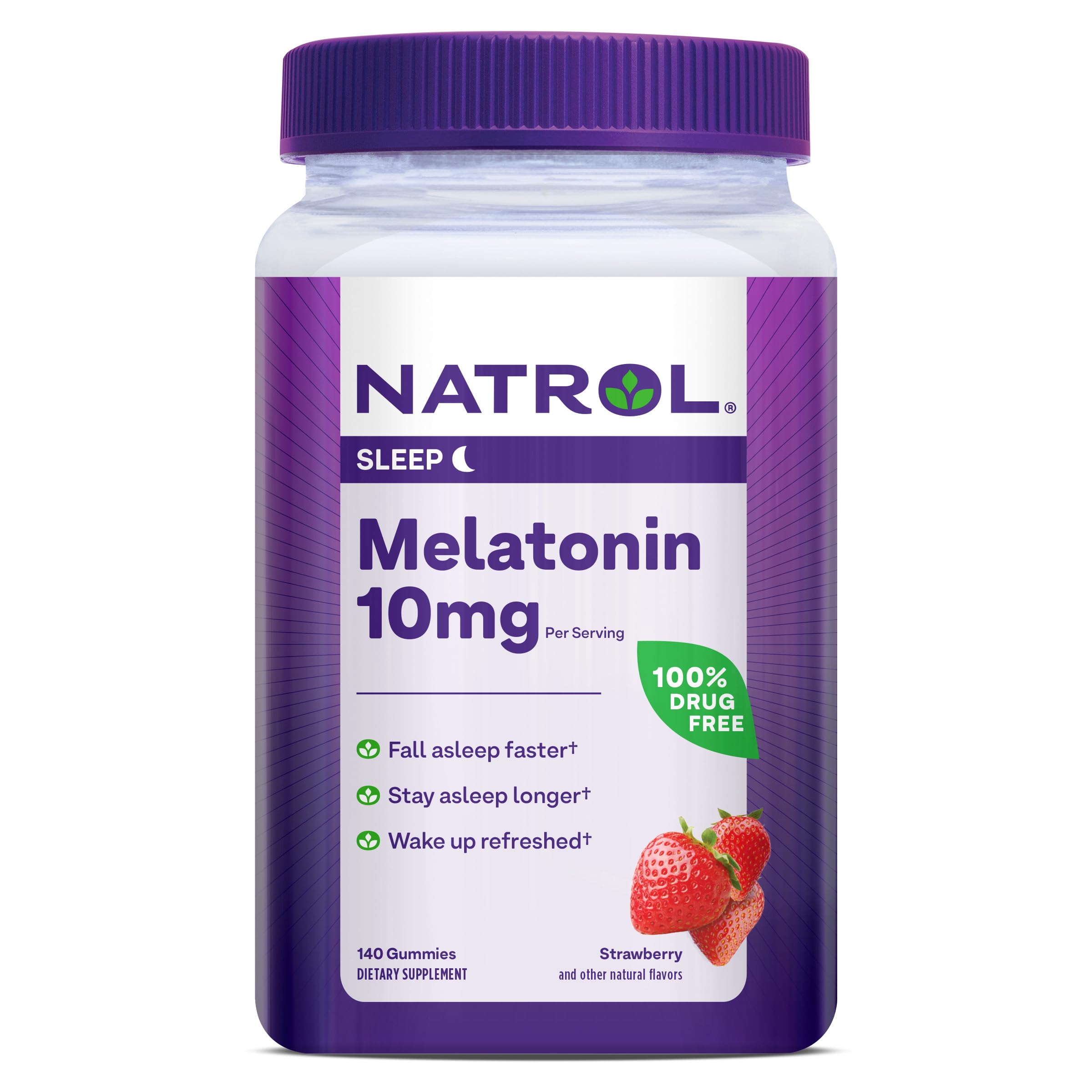 Foto 2 pulgar | Gomitas De Melatonina Natrol De 10 Mg Para Adultos, 140 Unidades - Venta Internacional.