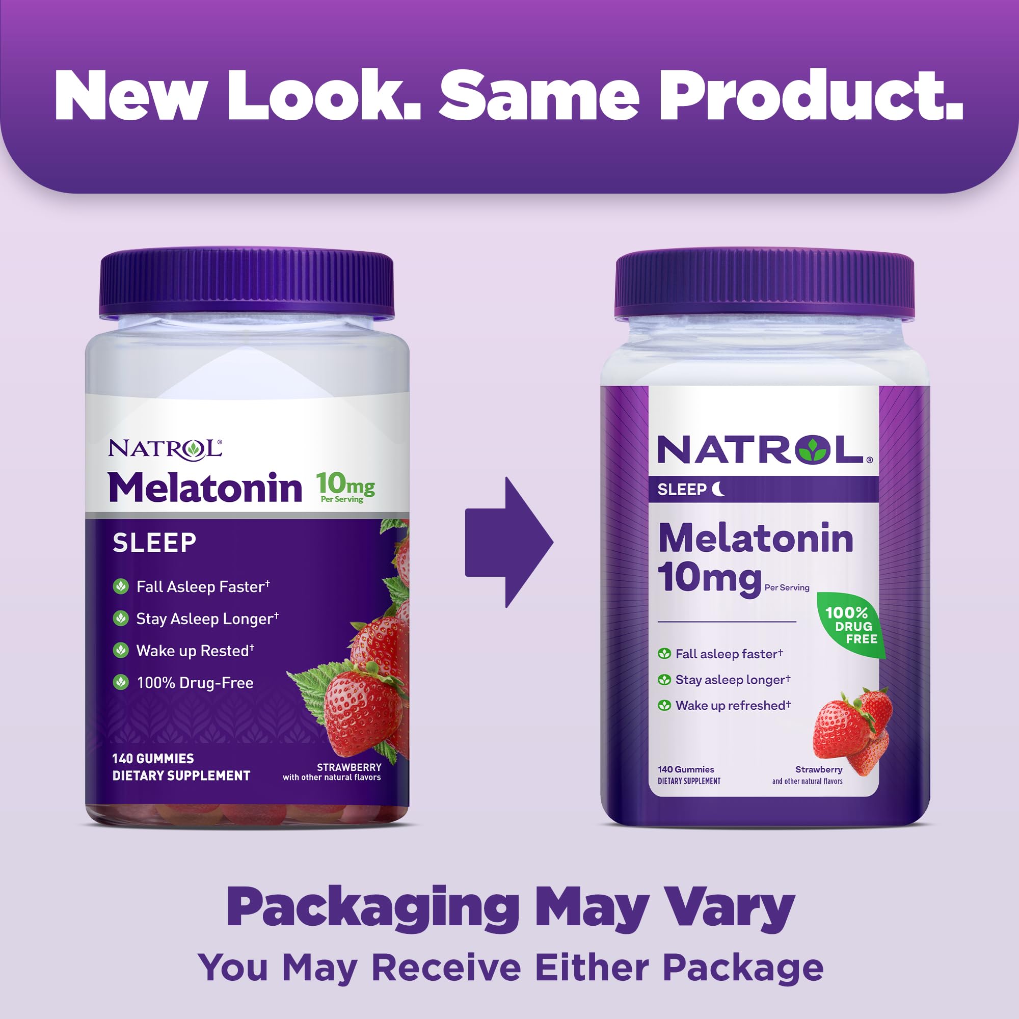 Foto 3 pulgar | Gomitas De Melatonina Natrol De 10 Mg Para Adultos, 140 Unidades - Venta Internacional.