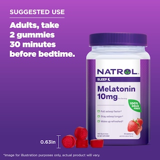 Foto 7 | Gomitas De Melatonina Natrol De 10 Mg Para Adultos, 140 Unidades - Venta Internacional.