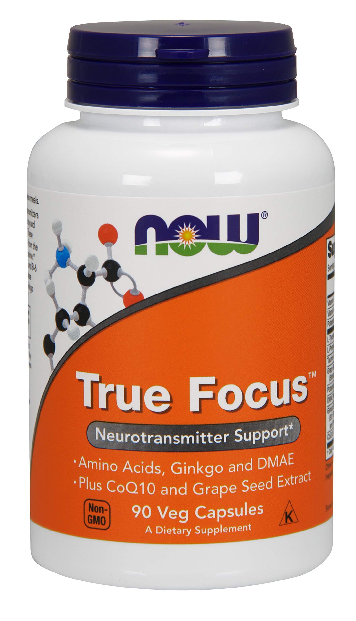 Foto 2 pulgar | Suplemento True Focus 90 Cápsulas De Now Foods - Venta Internacional.