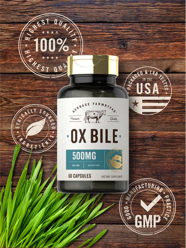 Foto 5 | Suplemento Carlyle Ox Bile 500 Mg 60 Cápsulas De Enzima Digestiva - Venta Internacional.