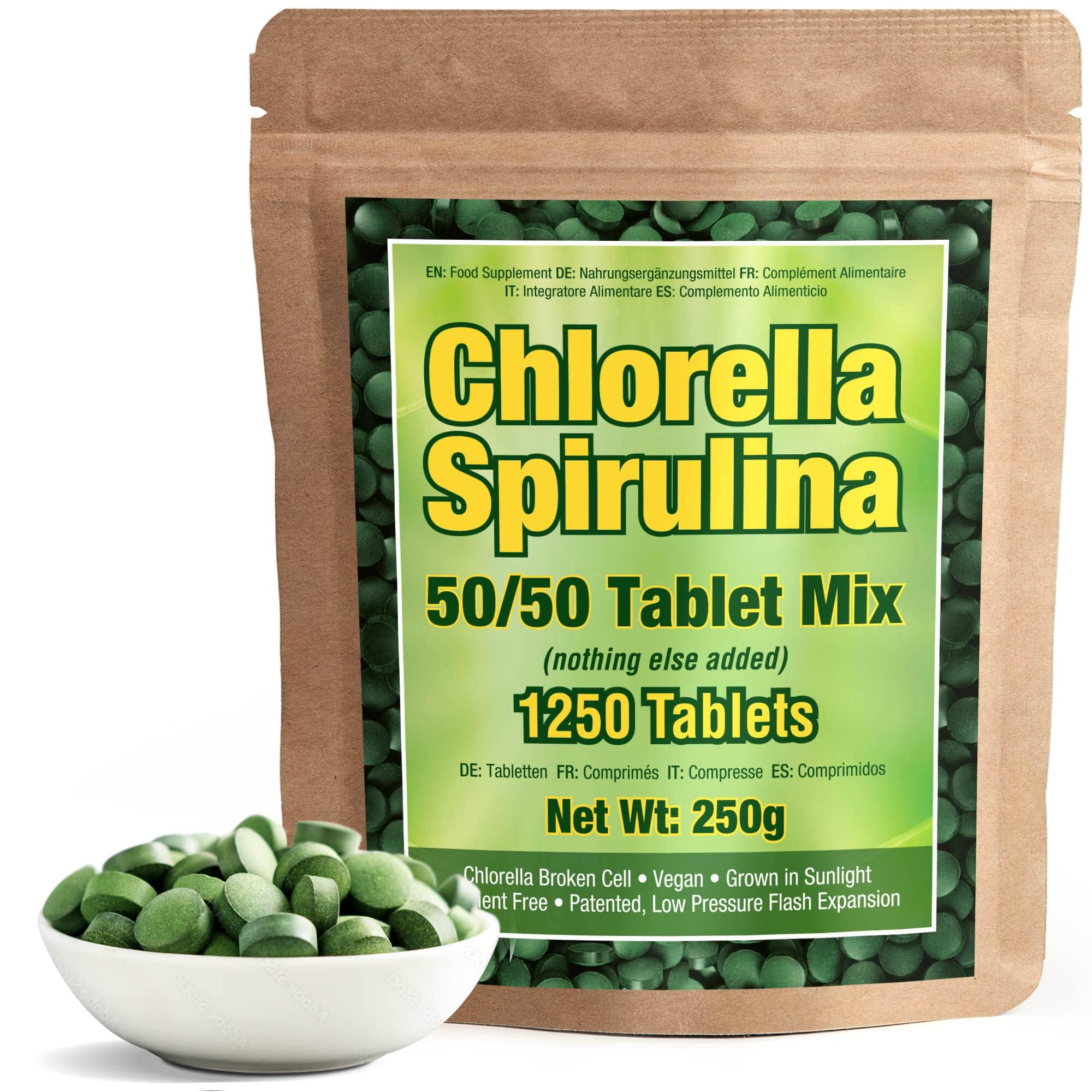 Foto 2 pulgar | Suplemento Good Natured Premium Clorella Spirulina 1,250 Ta - Venta Internacional.