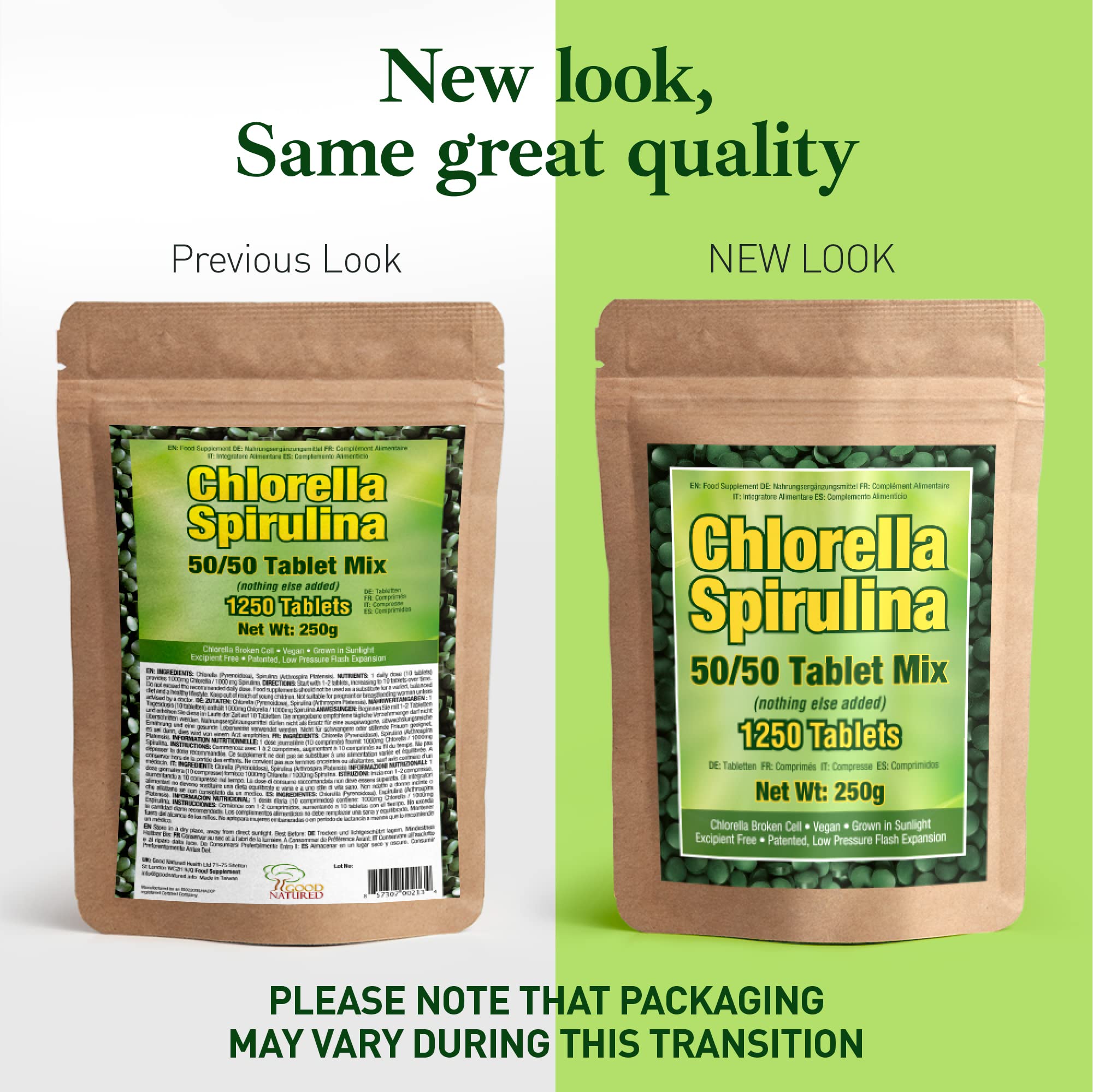 Foto 7 pulgar | Suplemento Good Natured Premium Clorella Spirulina 1,250 Ta - Venta Internacional.