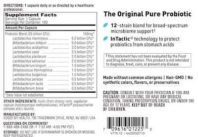 Foto 4 | Suplemento Probiótico Klaire Labs Ther-biotic Complete 25b Cf - Venta Internacional.