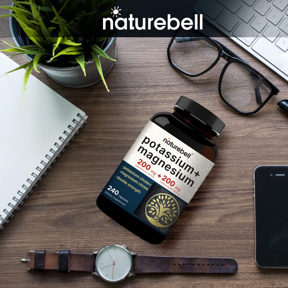 Foto 8 pulgar | Suplemento Naturebell Potasio 200 Mg + Magnesio 200 Mg 240 Cápsulas - Venta Internacional.