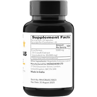 Foto 2 | Suplemento De Extracto Crucífero Monoherb 1000 Mg 90 Cápsulas - Venta Internacional.