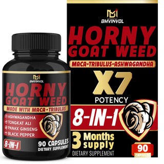 Foto 1 | Suplemento Bmvinvol Horny Goat Weed Con Maca Y Ginseng, 90 Cápsulas - Venta Internacional.