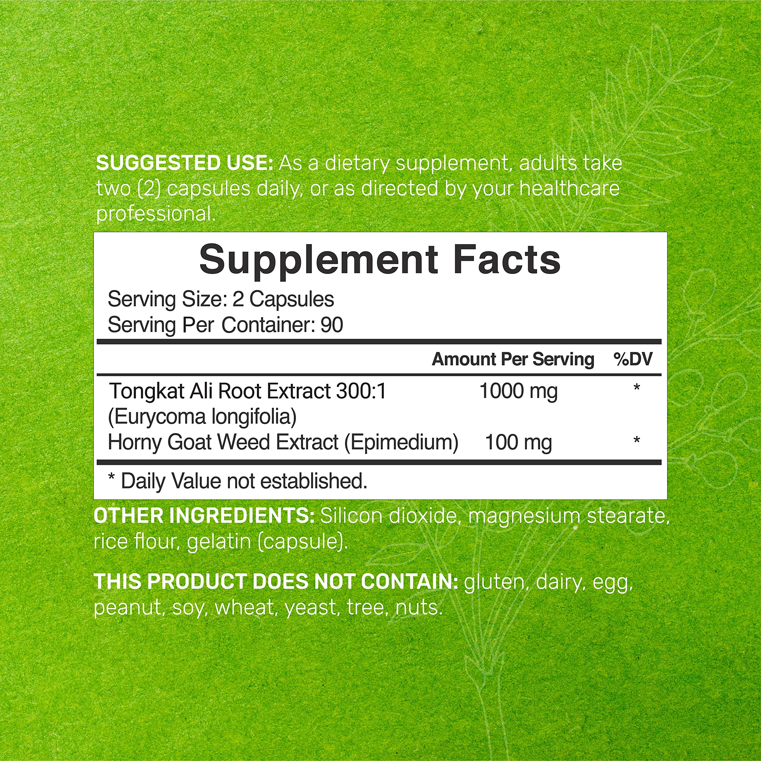 Foto 3 pulgar | Suplemento Eagleshine Vitamins Tongkat Ali Extract 300:1 180 - Venta Internacional.