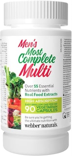 Foto 1 | Suplemento Webber Naturals Most Complete Multi 90 Cápsulas Para Hombre - Venta Internacional.