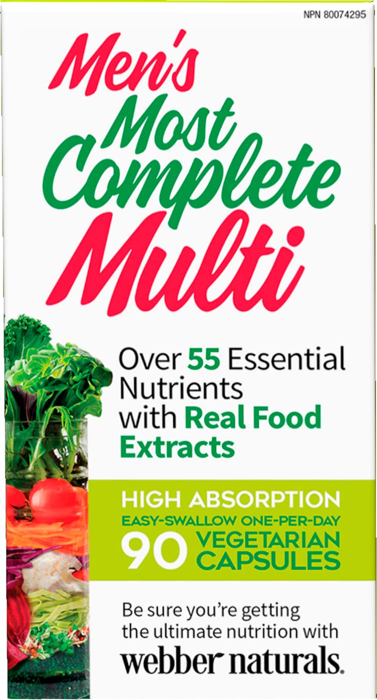 Foto 7 | Suplemento Webber Naturals Most Complete Multi 90 Cápsulas Para Hombre - Venta Internacional.