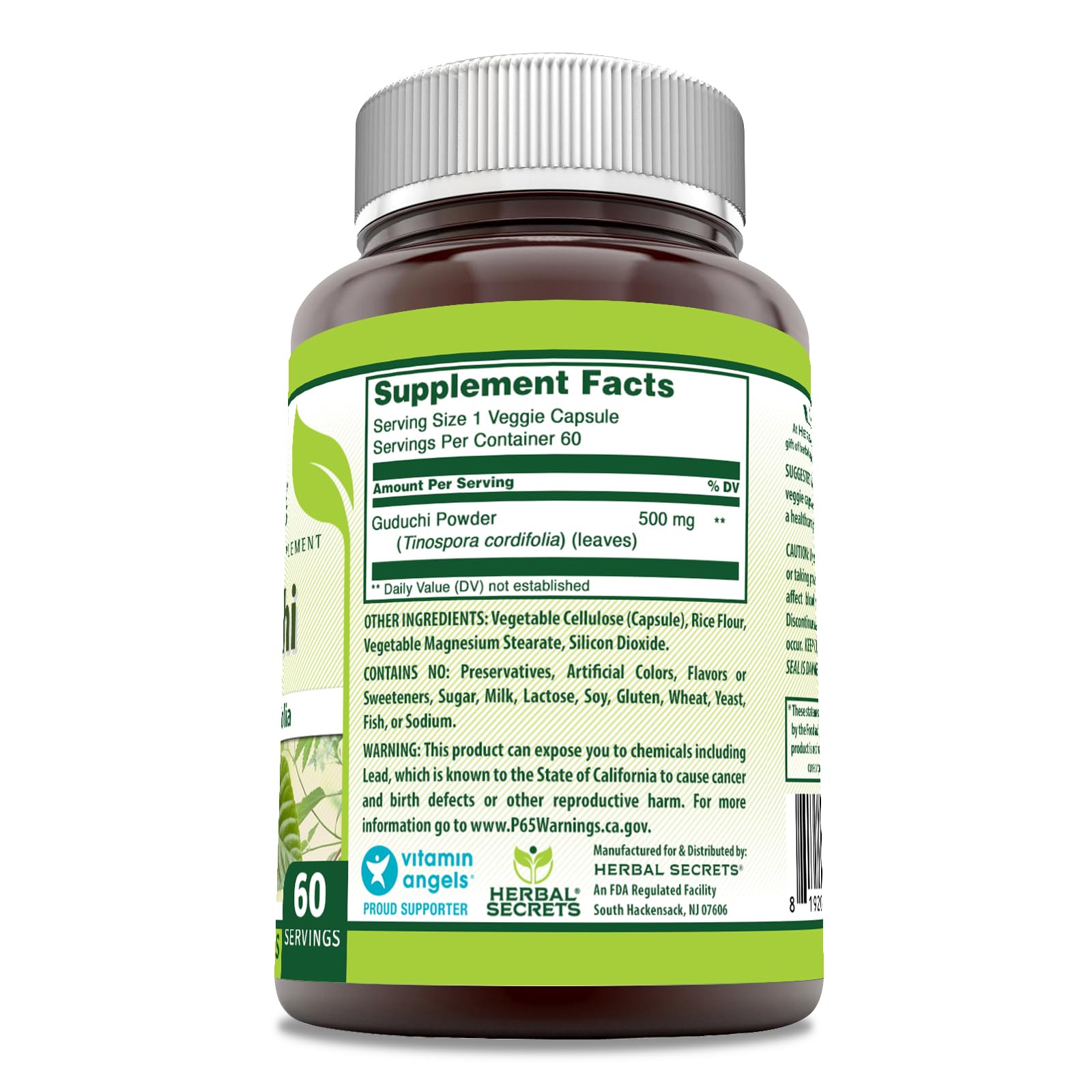 Foto 2 | Suplemento Herbal Secrets Guduchi (tinospora Cordifolia) 500 Mg - Venta Internacional.